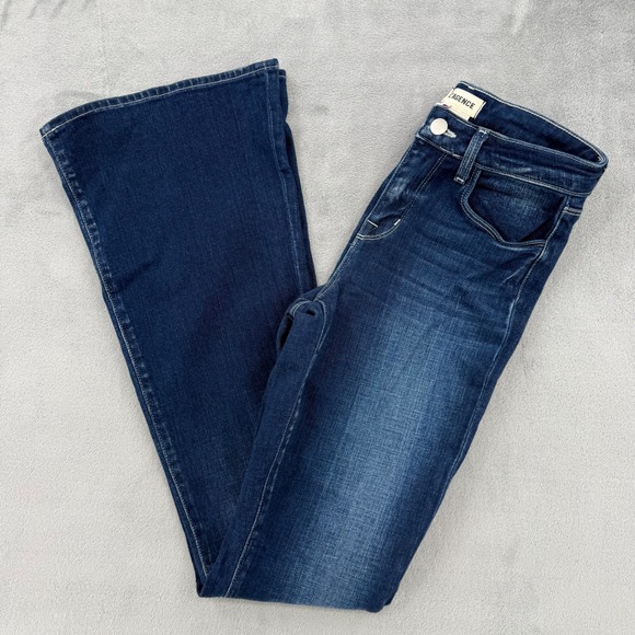 L'AGENCE Denim - L'AGENCE High Rise Flare Denim Jeans Dark Wash‎ Strech Women's Size 24